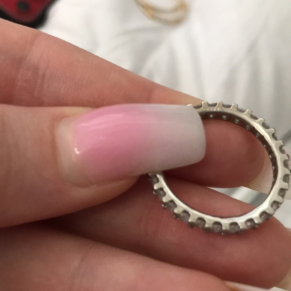 Sterling silver infinity ring stamped 925 - Picture 3 of 7